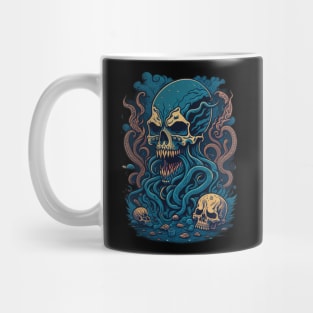 kraken with skull Mug